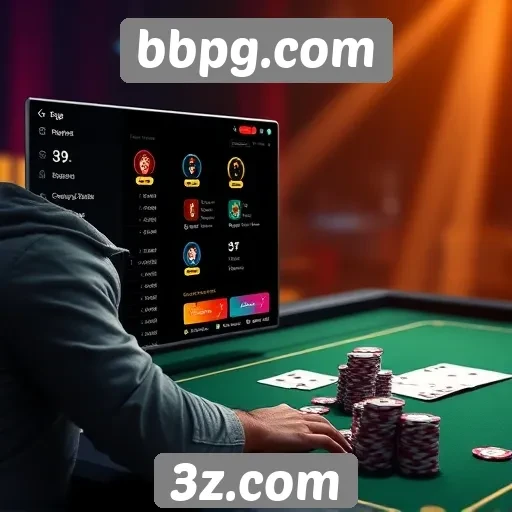 Interface do usuário do bbpg.com e suas funcionalidades